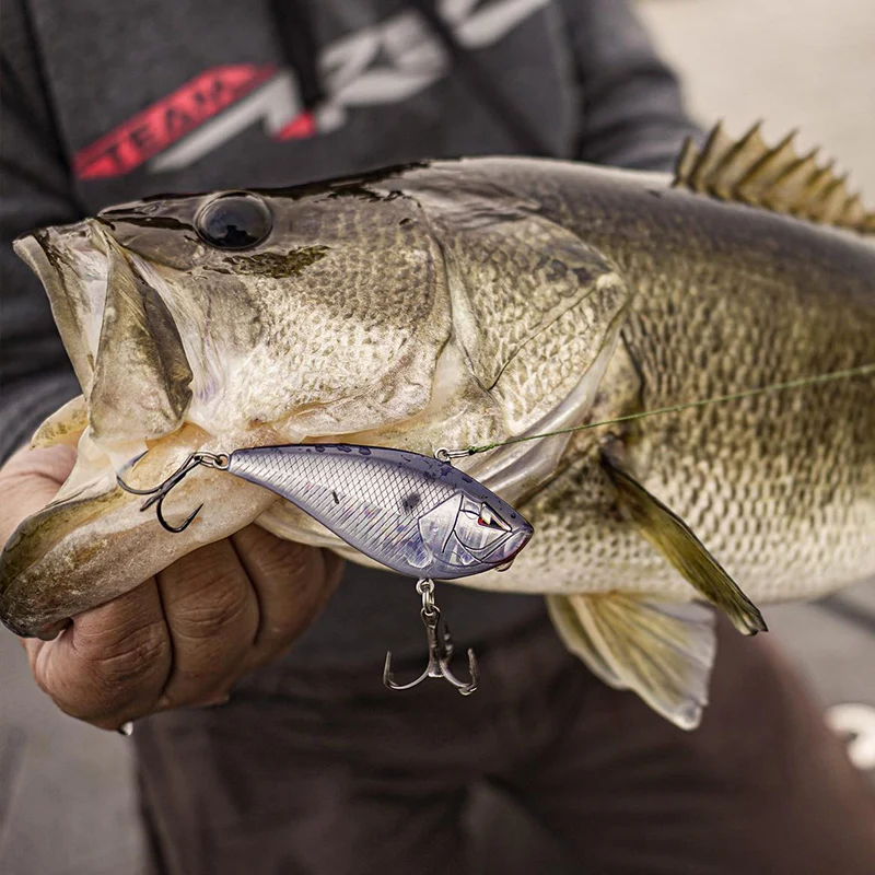 

ARK LP58 Tongue-less Plate Fat Man VIB Musta KVD Custom Hook Noise Sea Bass Lure Bait False