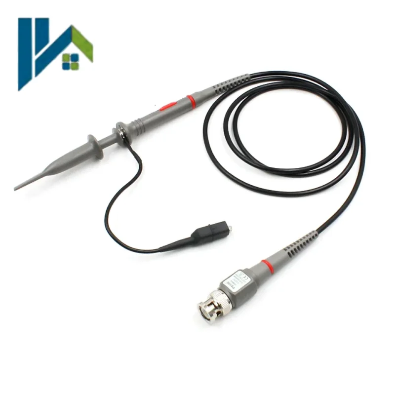 P6100 Oscilloscope Probe 100MHz 10:1 Attenuation BNC Scope Test Probe Clip Lead Oscilloscope Probe Tip