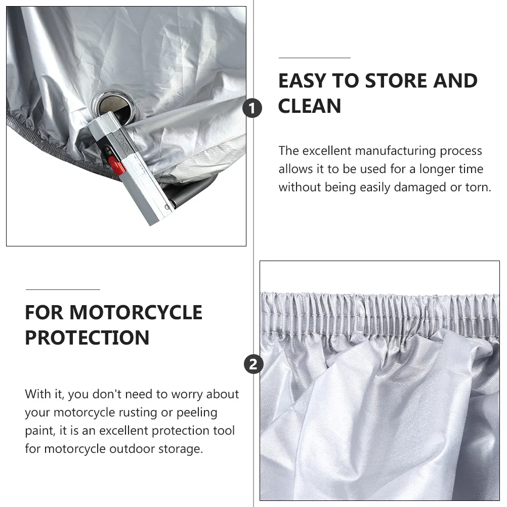 

Motorcycle Cover Protective Waterproof Dustproof Motorbike Storage Bag Sunscreen Outdoor Tool Durability Excellent Process