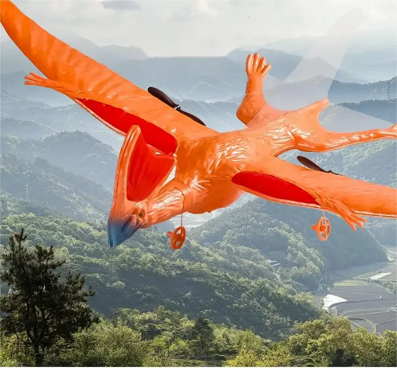 Aereo RC Giocattolo per bambini Dinosauro telecomandato Pterosauro Epp 4Ch Radio-Control Aliante Modello di aereo elettrico Regalo per bambini