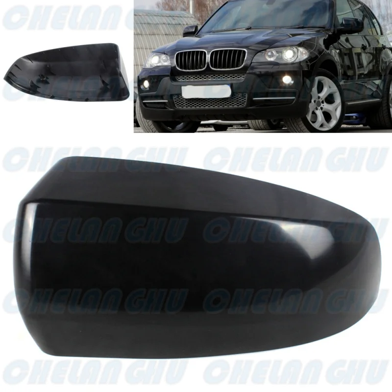 

Left Side Black Painted Rear Mirror Housing Cover Cap for BMW X5 X6 E71 E70 2007 2008 2009 2010 2011 2012 2013 car accessories