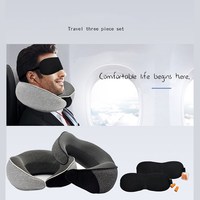 Travel Neck Pillow Car Neck Memory Foam Pillow U-Shaped Portable Auto Headrest Pillow Adjustable Traveling Sleeping Neck Pillow