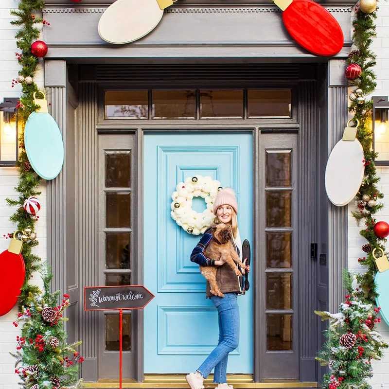 1Pcs Weihnachten Dekoration Grüne Girlande Künstliche Pflanze Kranz Ornament für Home Decor Party DIY Neue Jahr Weihnachten Baum Zubehör – Detail 6