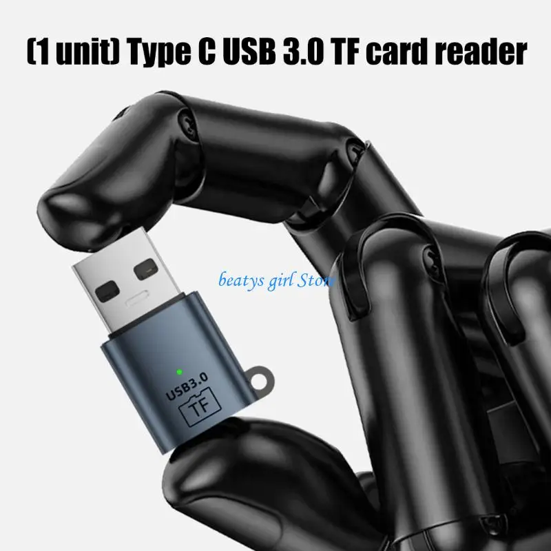C7AB High Performances USB3.0 Type C Card Reader Plugs and Play For Quick Data Access