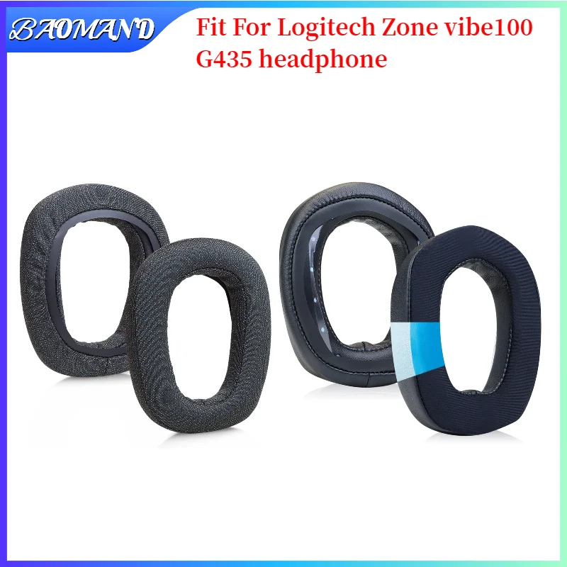 

Replacement Earpads for Logitech Zone vibe100 G435 Headset Headphones Leather Sleeve Earphone Earmuff