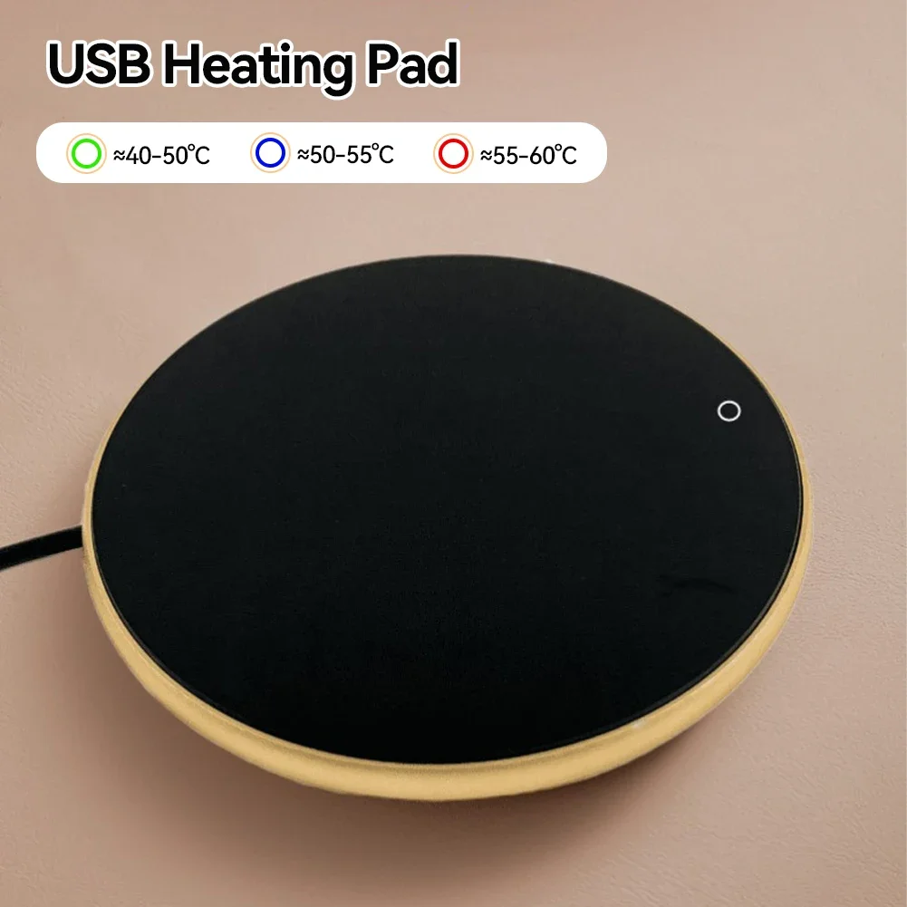 Coffee Cup Heater Mug Warmer USB Heating Pad Electric Milk Tea Water Thermostatic Coasters Cup Warmer For Home Office Desk DC 5V