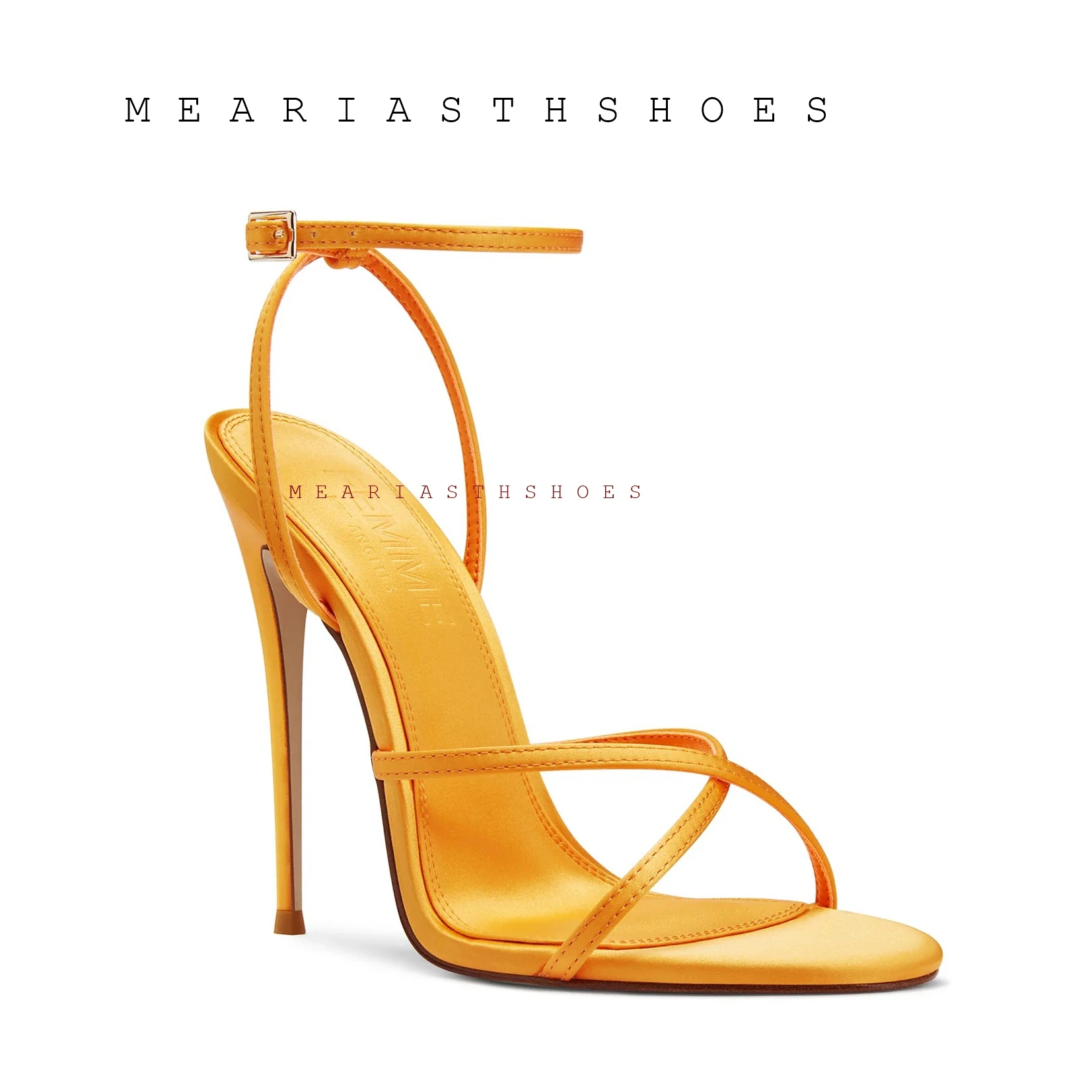 2026 New Design Dark Green Satin High Heels Women Slim Heel round toe New Line Open Toe Sandals Summer Wear Sexy Socialite Heels image 3