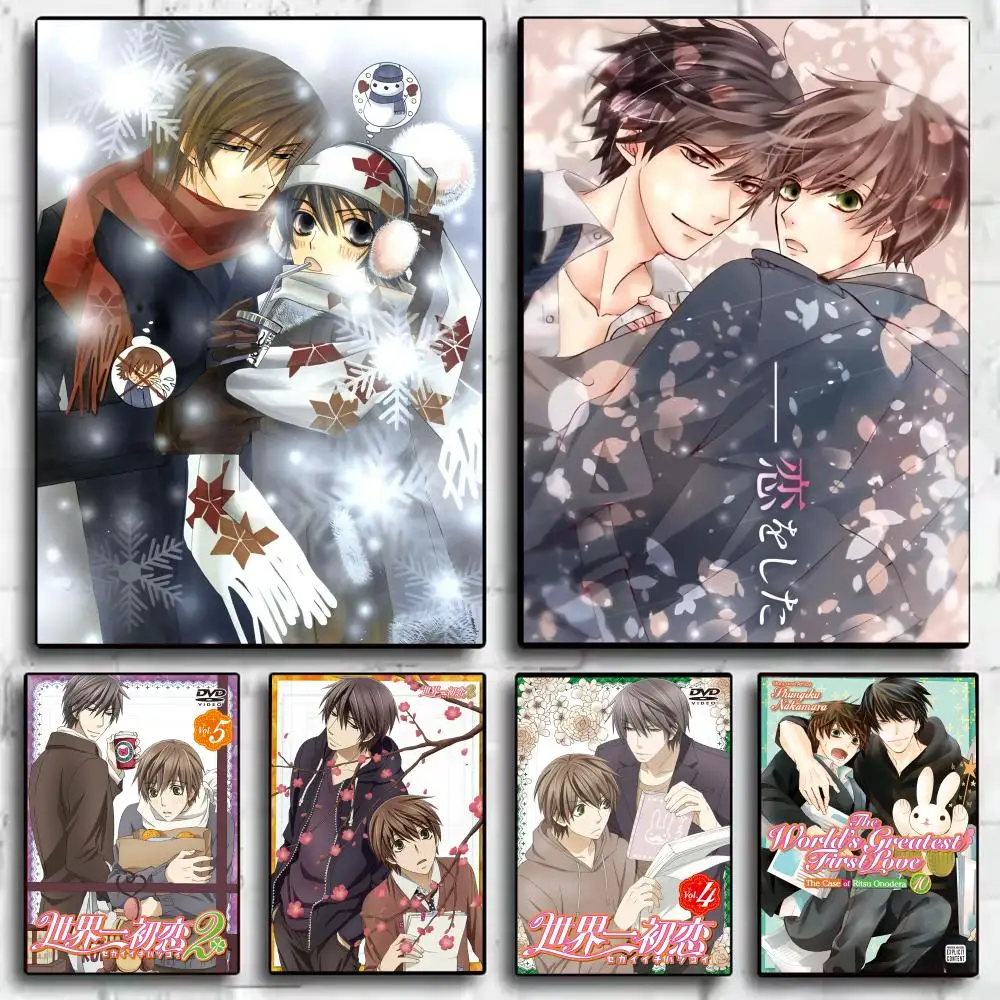 

S-Sekaiichi Hatsukoi Poster Home Living Bed Room Bar Hallway Sticky Wall Art Printing Waterproof Aesthetic Decor