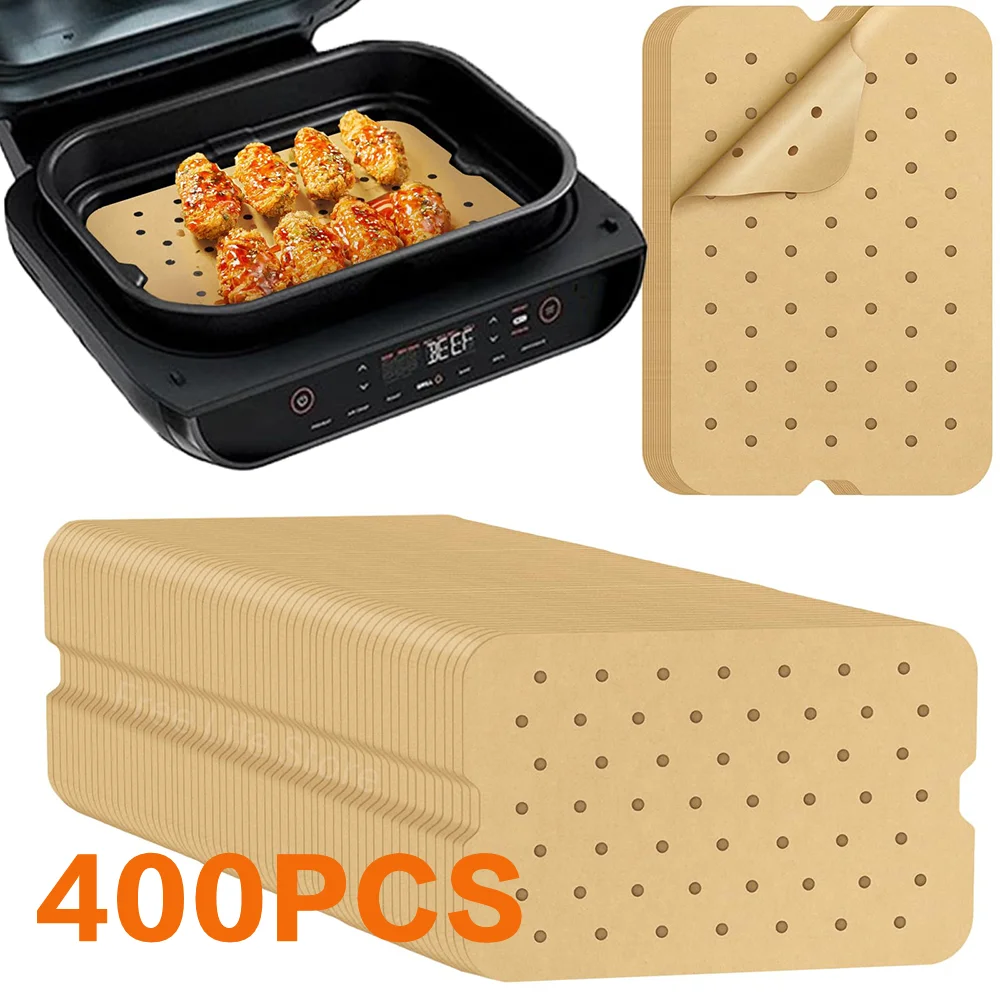 Air Fryer Parchment Paper Non-stick Perforated Airfryer Liner - 6-in-1 Indoor Grill Baking Tools for Ninja Foodi Smart XL FG551