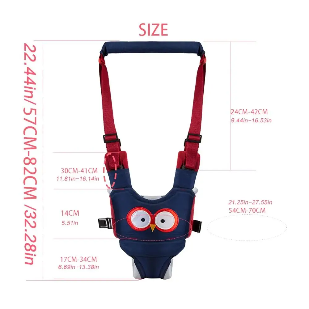 Safety Infant Walker Harness Breathable Adjustable Learning Walk Support Assist Trainer Non-slip Handheld Toddler Assistant Belt