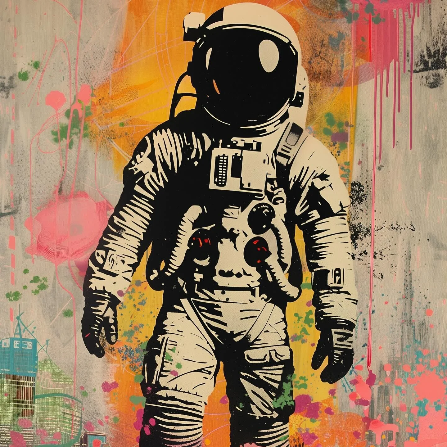 

500PCS/1024 PCS Jigsaw Puzzles Figure Astronaut Landing Relaxing Family Activity Games for Living Room Home Decor Gift