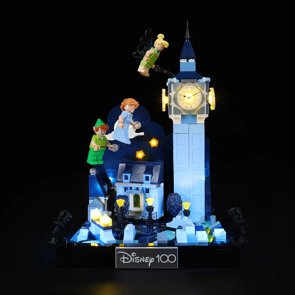 No Model LED Lighting Set Suitable for LEGO Peter Pan Wendys Flight Over London 43232(Excluding Building Blocks)
