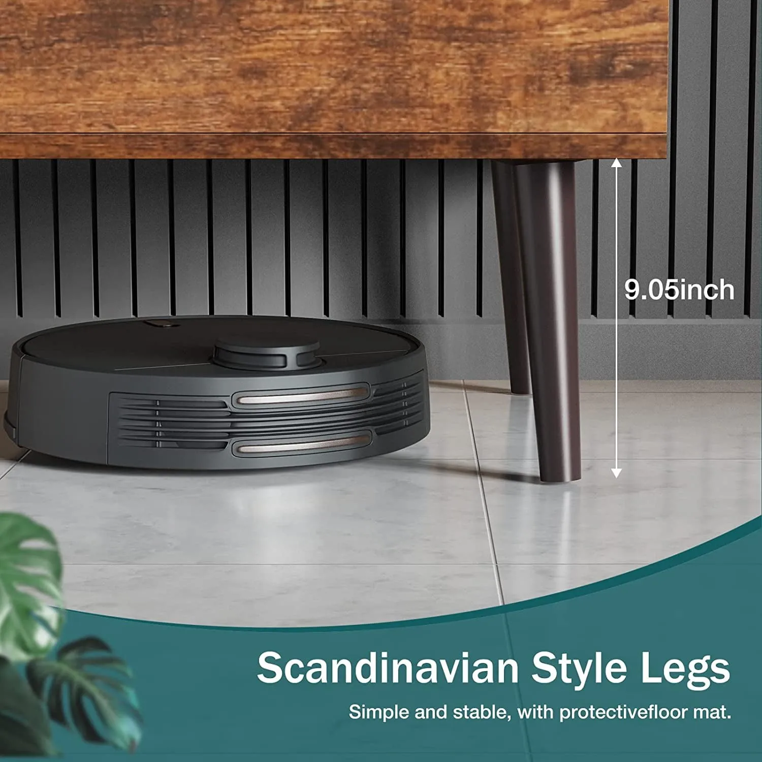 طاولات المقهى، طاولة قهوة خشبية قابلة للتعديل مع مساحة تخزين مخفية وأرفف باللون البني #4