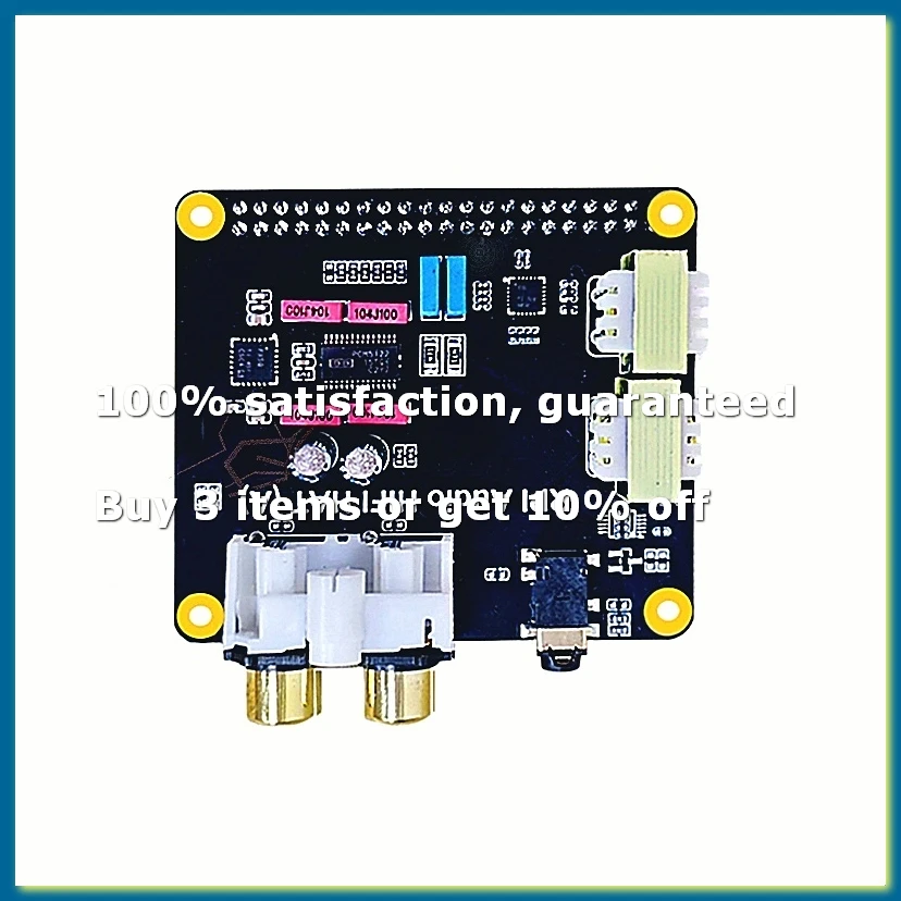 For Raspberry Pi5 HIFI Audio HAT PCM5122 I2S Sound Card for 5, Pi 4, Pi 3, and Zero Series-DT30