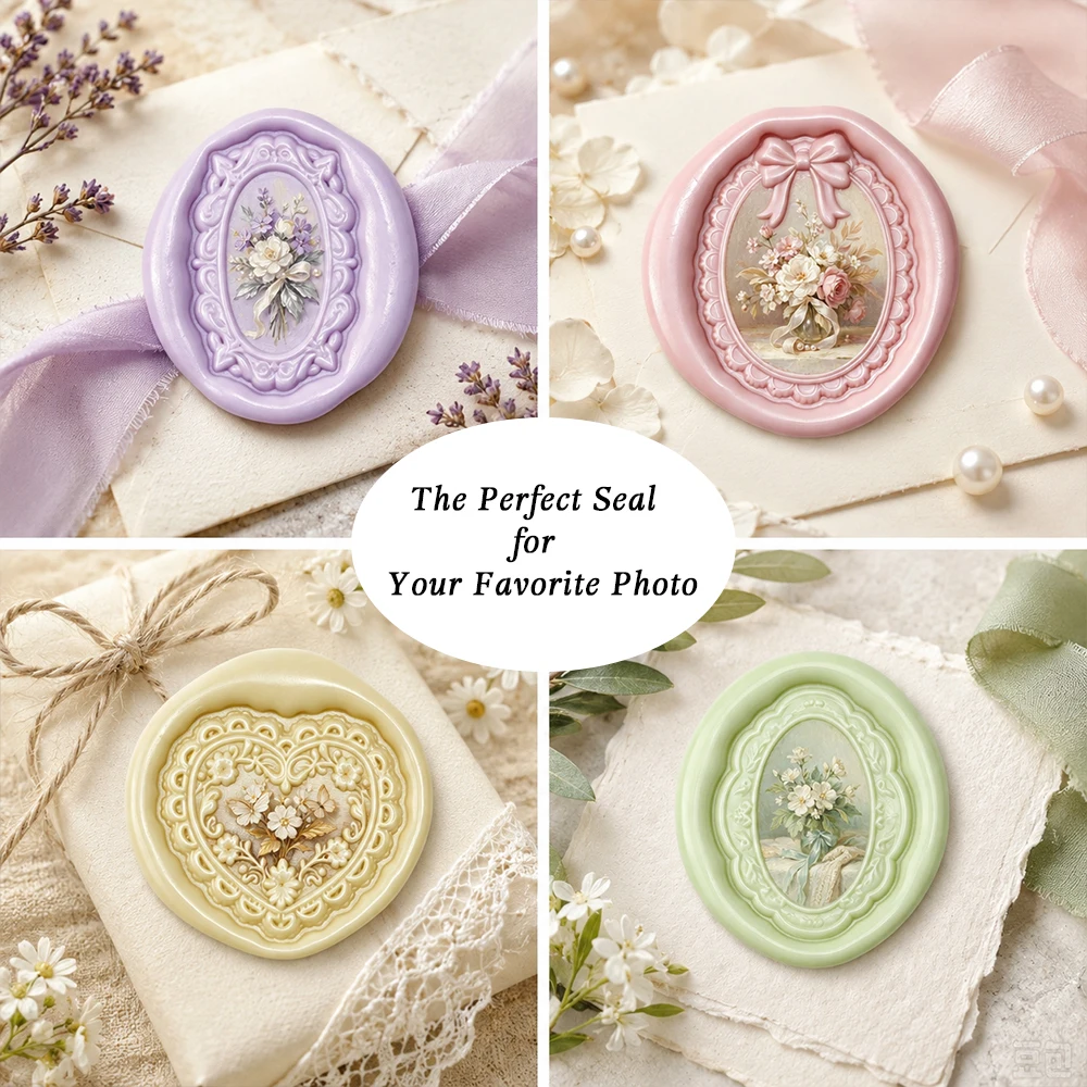 Sello de cera en blanco con ma - Wax Seal Stamp Set reseña y precio