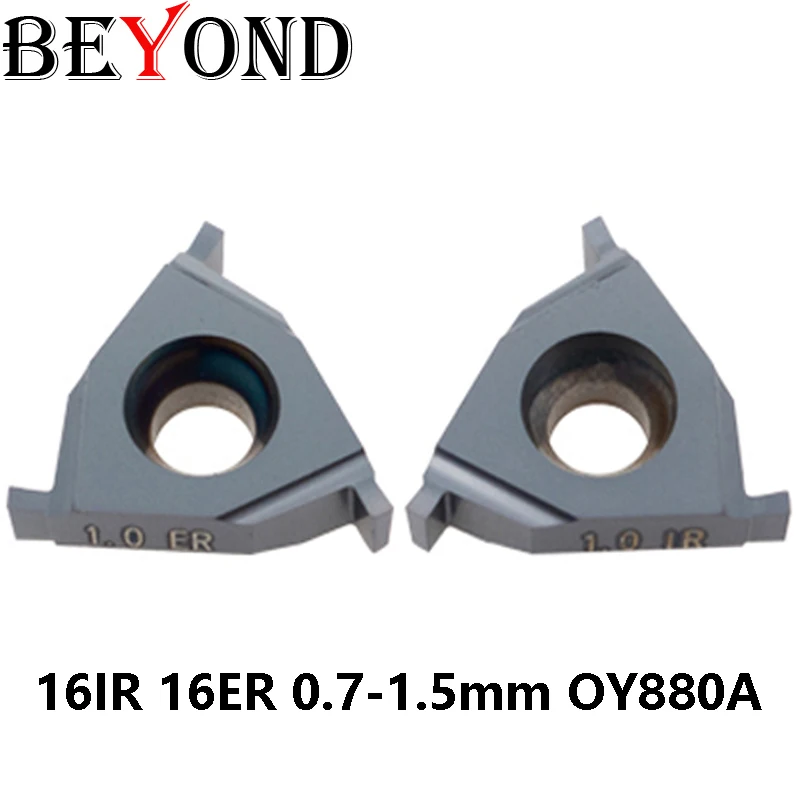 BEYOND 16IR 16ER OY880A 0.7 0.8 0.9 1.0mm 1.1 1.15 1.2 1.3 1.4 1.5 Threading Shallow Grooving Carbide Inserts Lathe Turning Tool