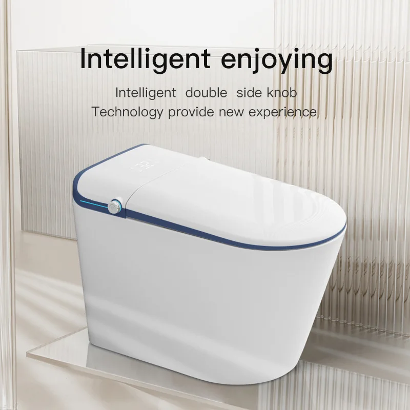 

New Smart Toilet Seat Automatic Flip Cover No Water Pressure Limit Home Bathroom
