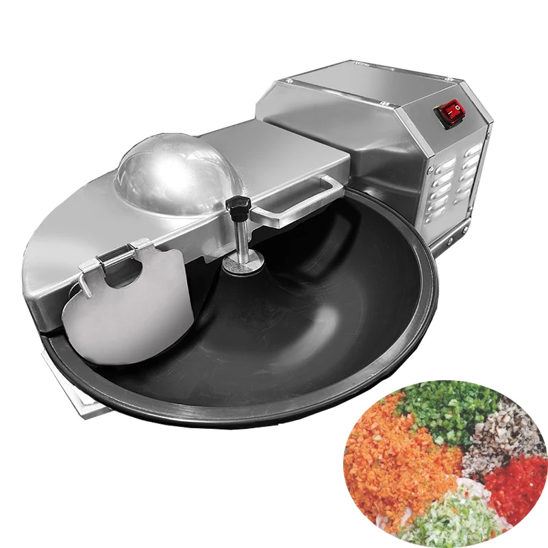 

Electric Basin Type Vegetable Slicer Desktop Commercial Vegetable Grinder Imported Chili Vegetable Chips Pellet Machine