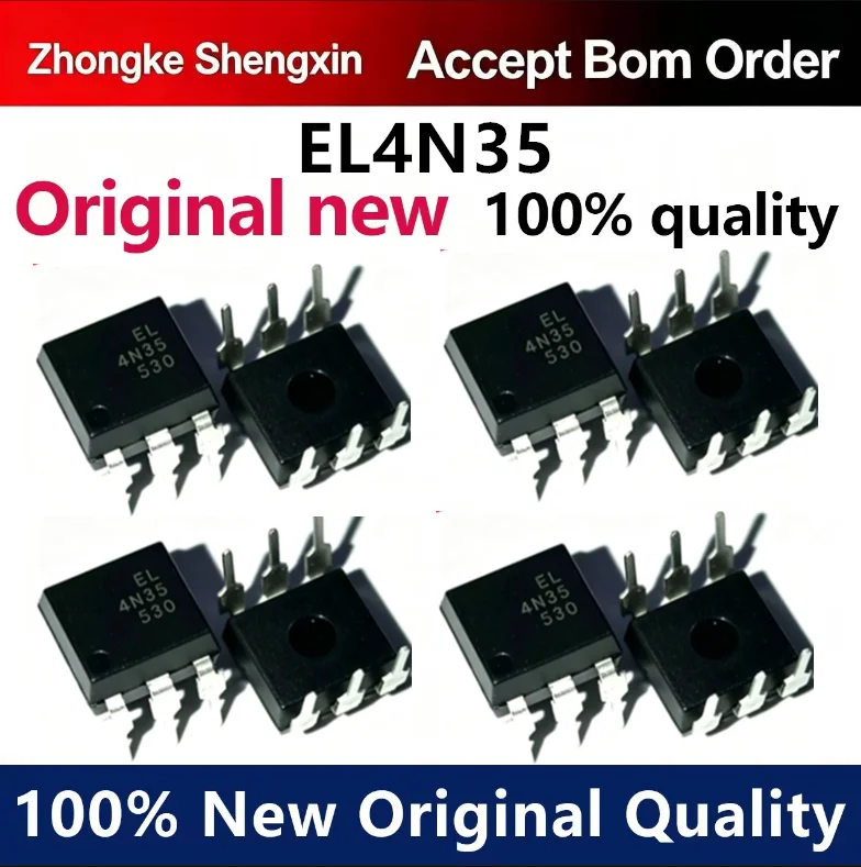 （5pcs-100pcs）Brand new original genuine EL4N35 4N35 direct insertion optocoupler package DIP6 optocoupler chip IC