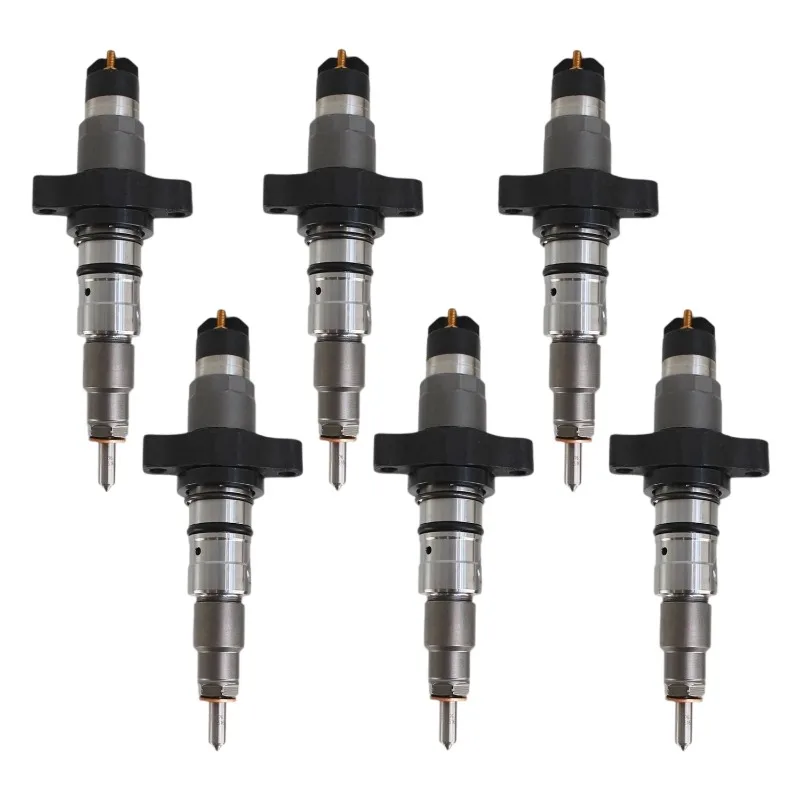 

6PCS Fuel Injector 0445120238 0986435505 3968158 For Dodge Ram 2500 3500 Pick-up Truck 04-09 For Cummins ISB ISBe 5.9 Engine