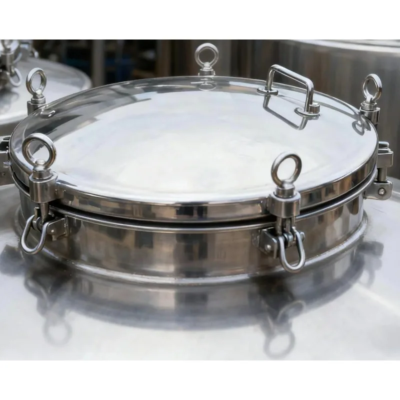 304 Stainless Steel Pressure Manhole Cover Round Reactor Tank Observation High Pressure Manhole