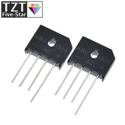 5PCS/lot diode bridge retifica KBU1510 DIP KBU-1510 15A 1000V ponte retificador electronica componentes KBU 1510