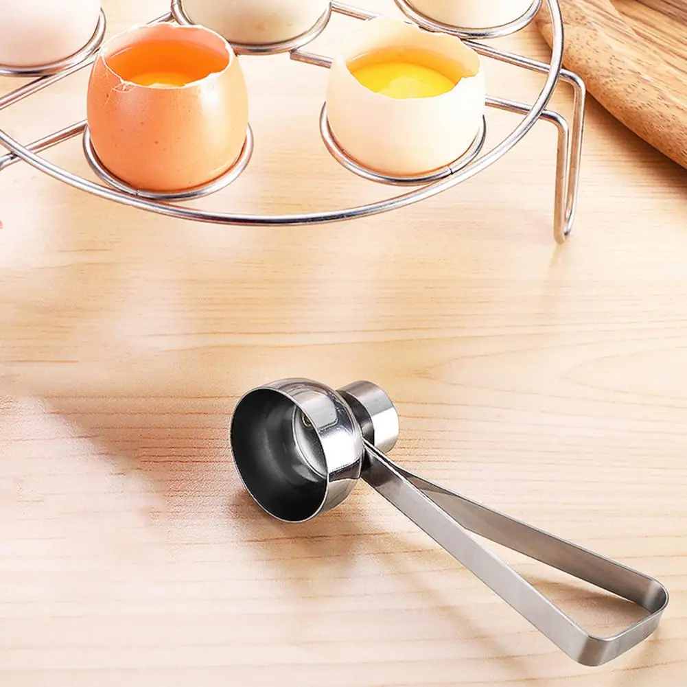 Egg Topper Cutter Rust-proof Eggshell Cutter Smooth Surface Labor-saving  Practical Egg Cracker Eggshell Removing Tools