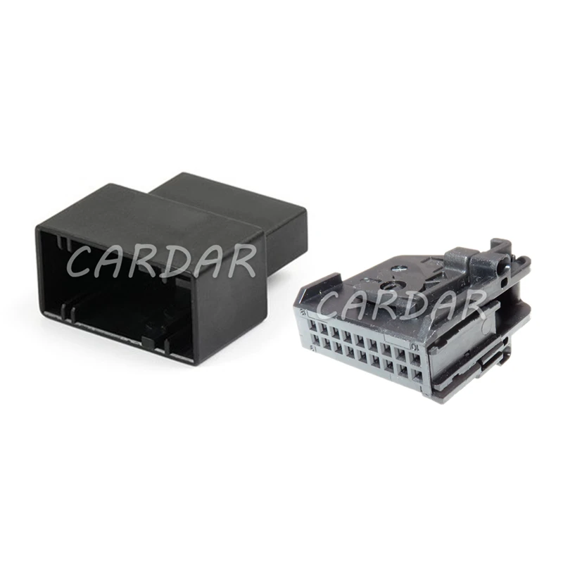 1 Set 18 Pin 1-1355350-1 1-1355349-1 Car Air Conditioning Panel Plug AC Assembly Auto Amplifier Wire Socket For VW BMW