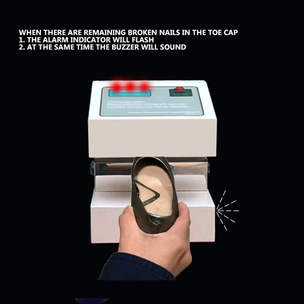 

2026 Needle Detector WB-Y01 Shoe Needle Detector High Accuracy Shoe Metal Detector 13mm Depth Nail Testing Machine