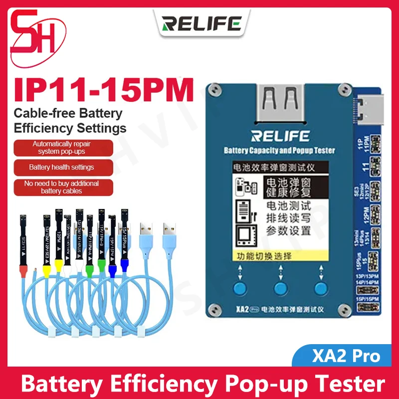 RELIFE XA2 Pro Battery Efficiency Pop up Tester for iphone 11 12