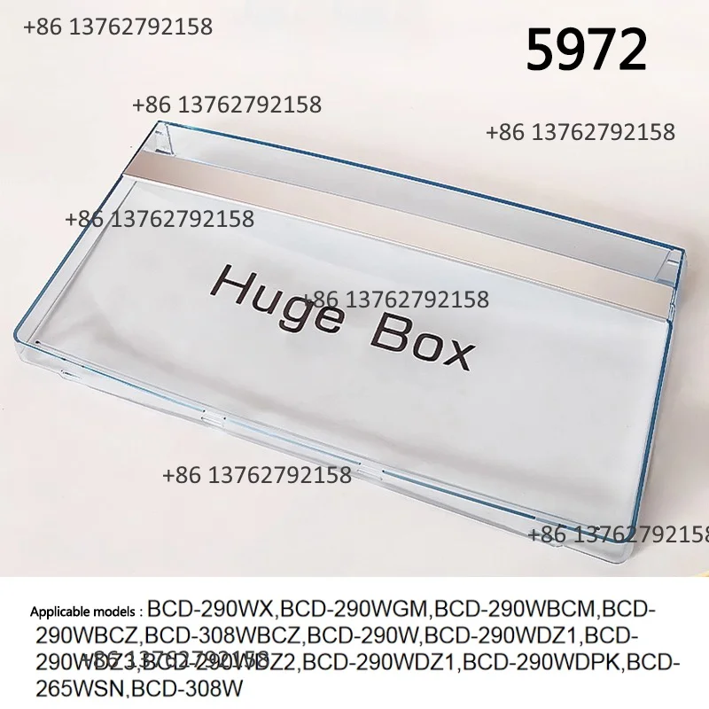 For Haier BCD-290W BCD-308W BCD-265W Refrigerator Freezer Drawer Front Cover Handle 5972 Replacement Parts