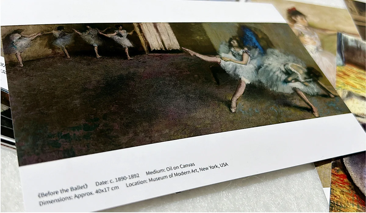 30 Sheets/Lot Famous Artist Series Postcards Greeting Cards Envelope Edgar Degas Artwork Wish Card Art Painting Gift DIY Message