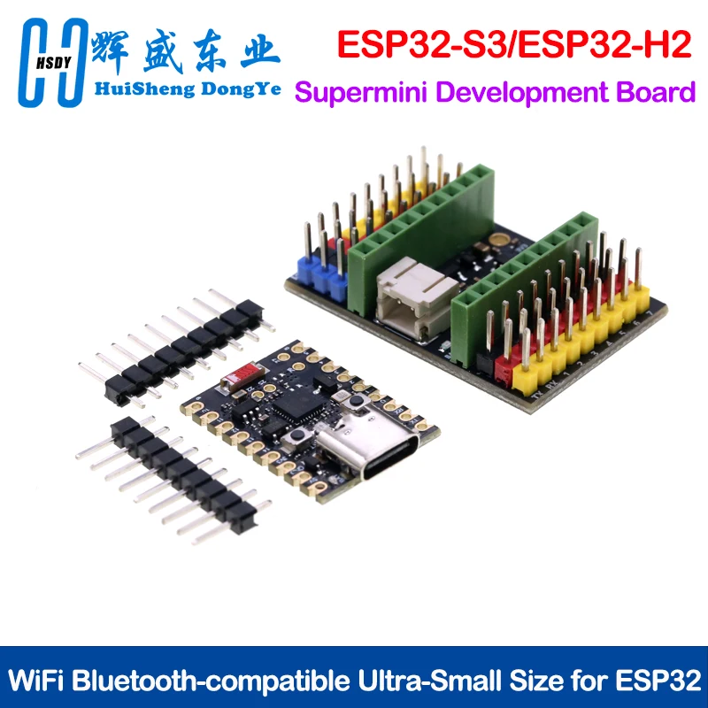 Carte de développement SuperMini pour ESP32-S3, ESP32-H2 WiFi BT 5.0, module ultra-compact, compatible avec ESP32-S3FH4R2 Arduino Micropython