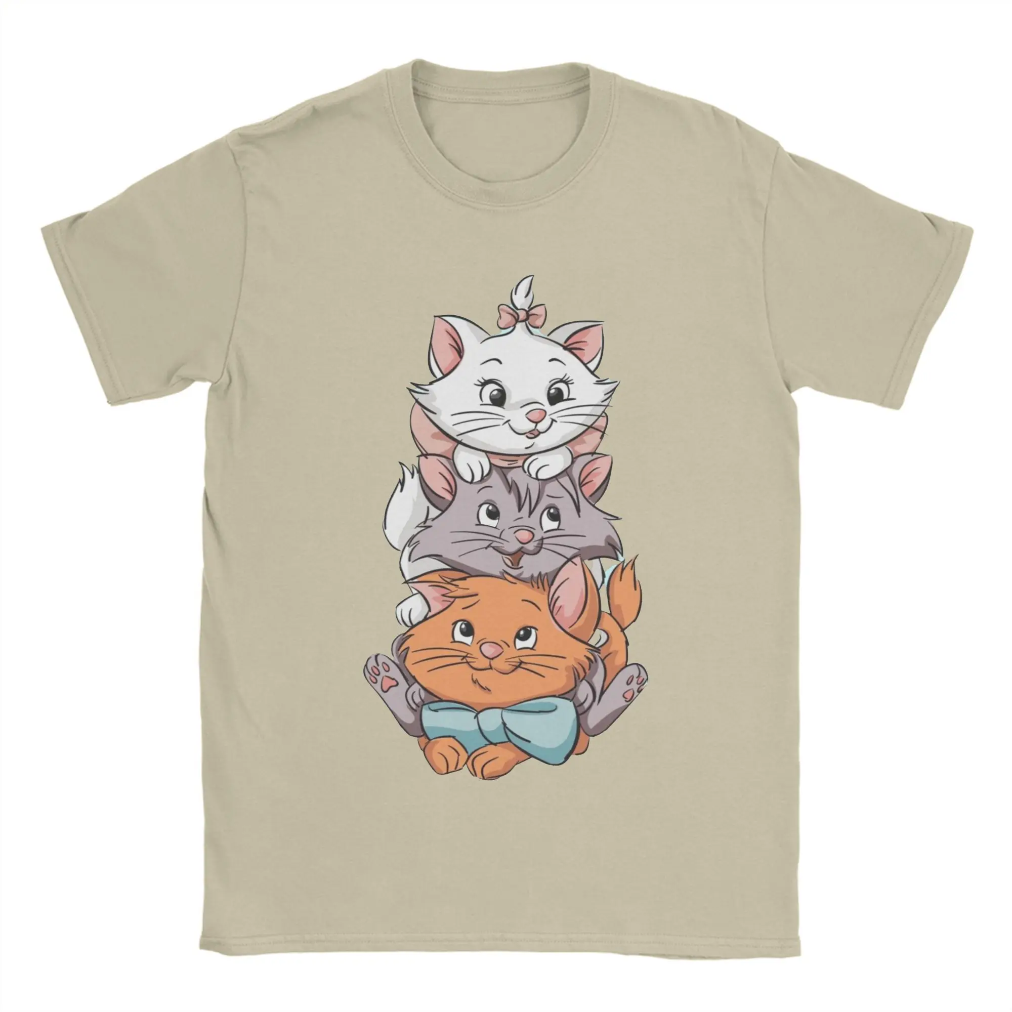 

Unique Aristocats Cats Marie Berlioz Toulouse T-Shirt Men Women 100% Cotton T Shirt Short Sleeve Tee Shirt Gift Idea Clothes