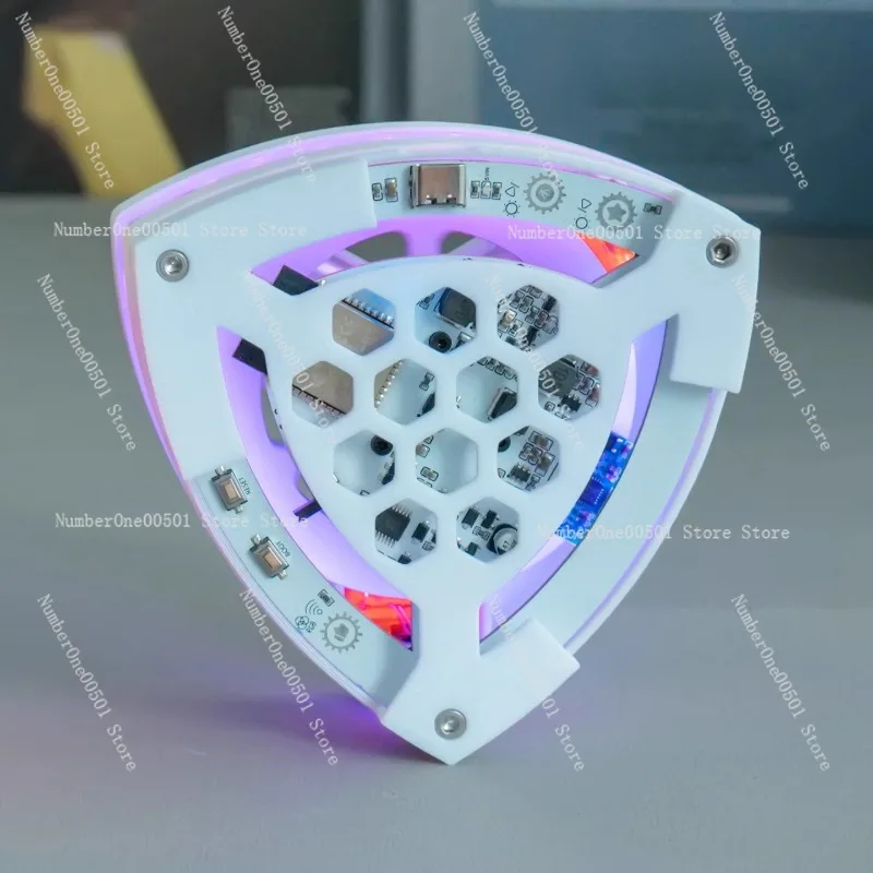 

Triangular model luminous ornament conservation of angular momentum scientific experiment teaching aids