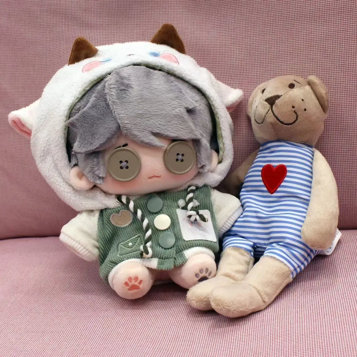 دمية كرتونية تنكرية ناعمة ، بضائع هوية اللعبة ، Aesop Carl ، تغيير الملابس ، هدايا الكريسماس ، وسادة 20