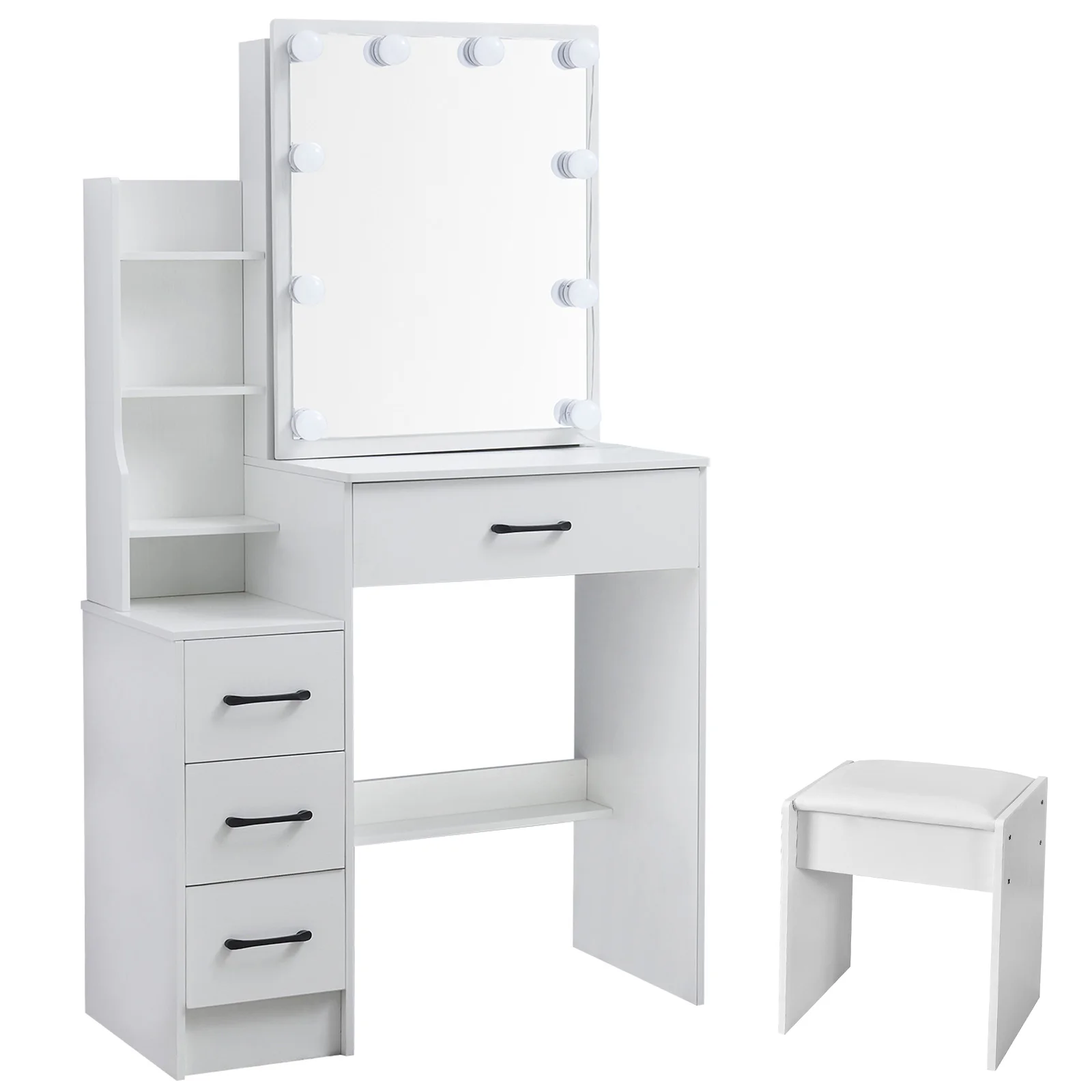 LED Makeup Vanity Desk Set wit - Office Furniture Okc recension och pris