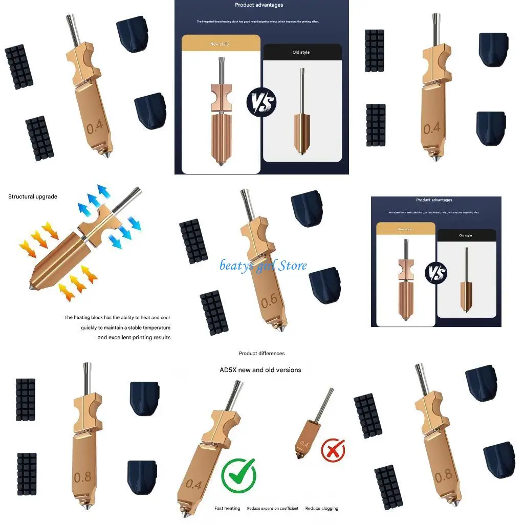 

Комплект замены C7AB Metal Hotend, оптимизированный для печати сложных моделей