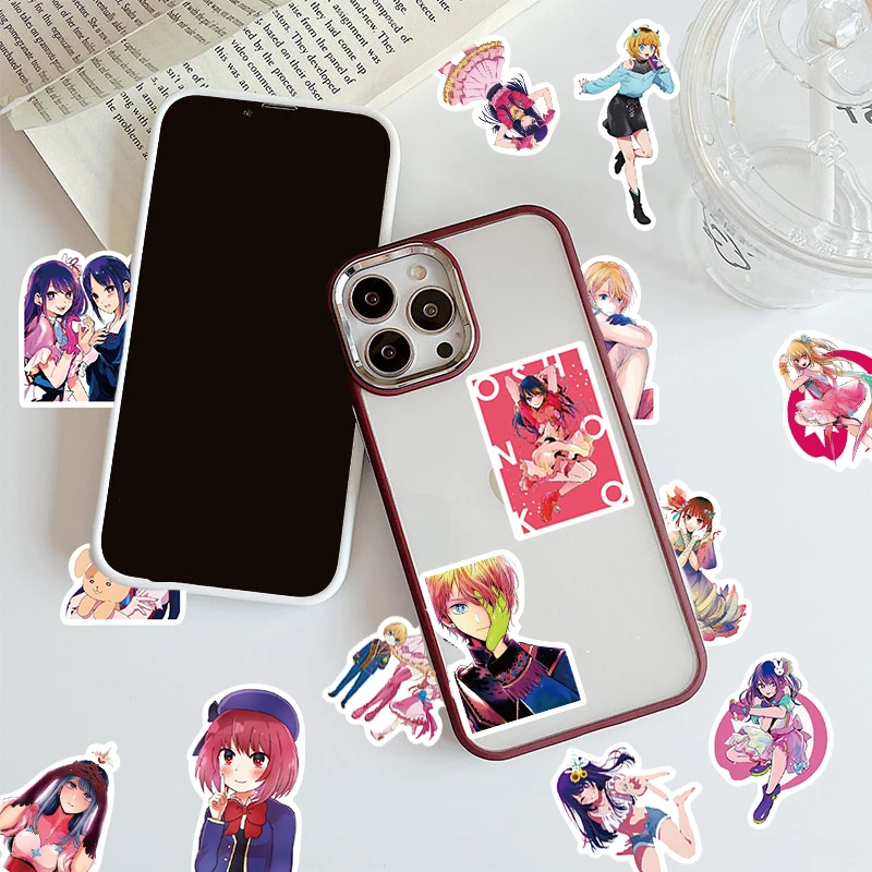 50 pz OSHI NO KO Anime giappone ragazze adesivi Vintage per bambini fai da te Notebook bagagli moto Laptop frigorifero decalcomania giocattoli