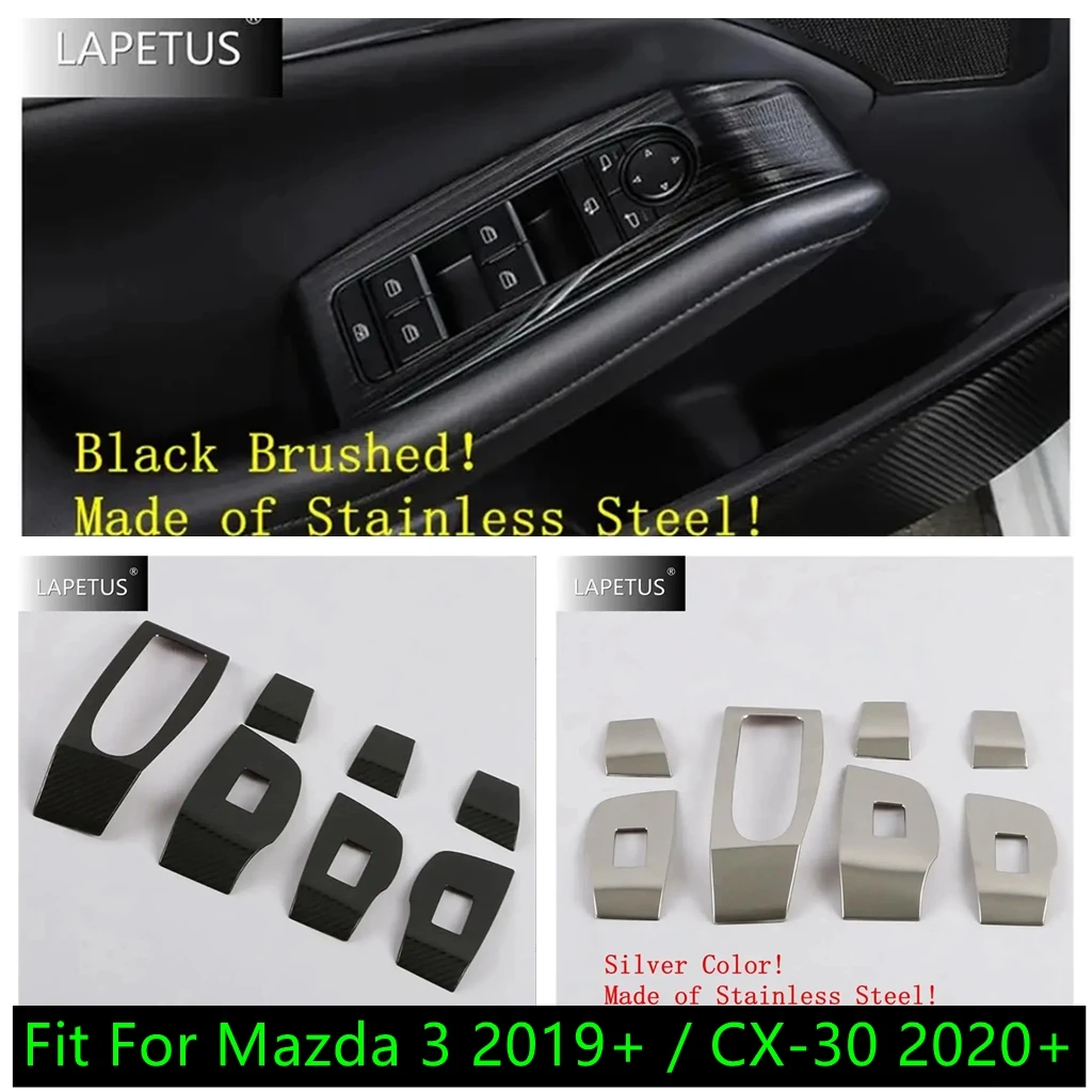 

LHD Auto-styling Window Switch Panel Adjustment Cover Trim Stickers Accessories Fit For Mazda 3 2019 - 2024 / CX-30 2020 - 2024