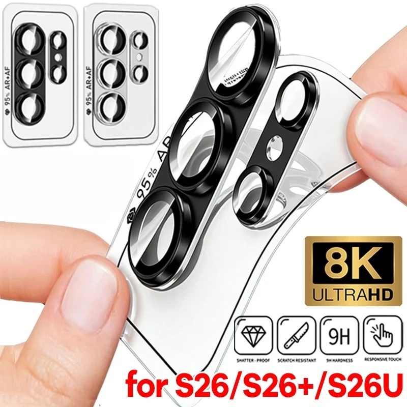 

For Samsung Galaxy S26 Plus Ultra Camera Lens Protector Matte Metal Len Glass Camera Screen Protector for Galaxy S26 S26P S26U