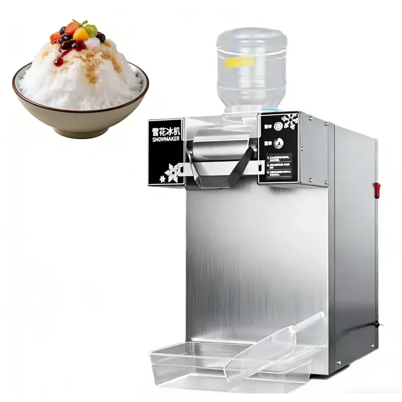 Commercial Stainless Steel Milk Snow Flake Ice Cream Machine Snowflake Ice Shaver & Maker Compressor Air Cooling