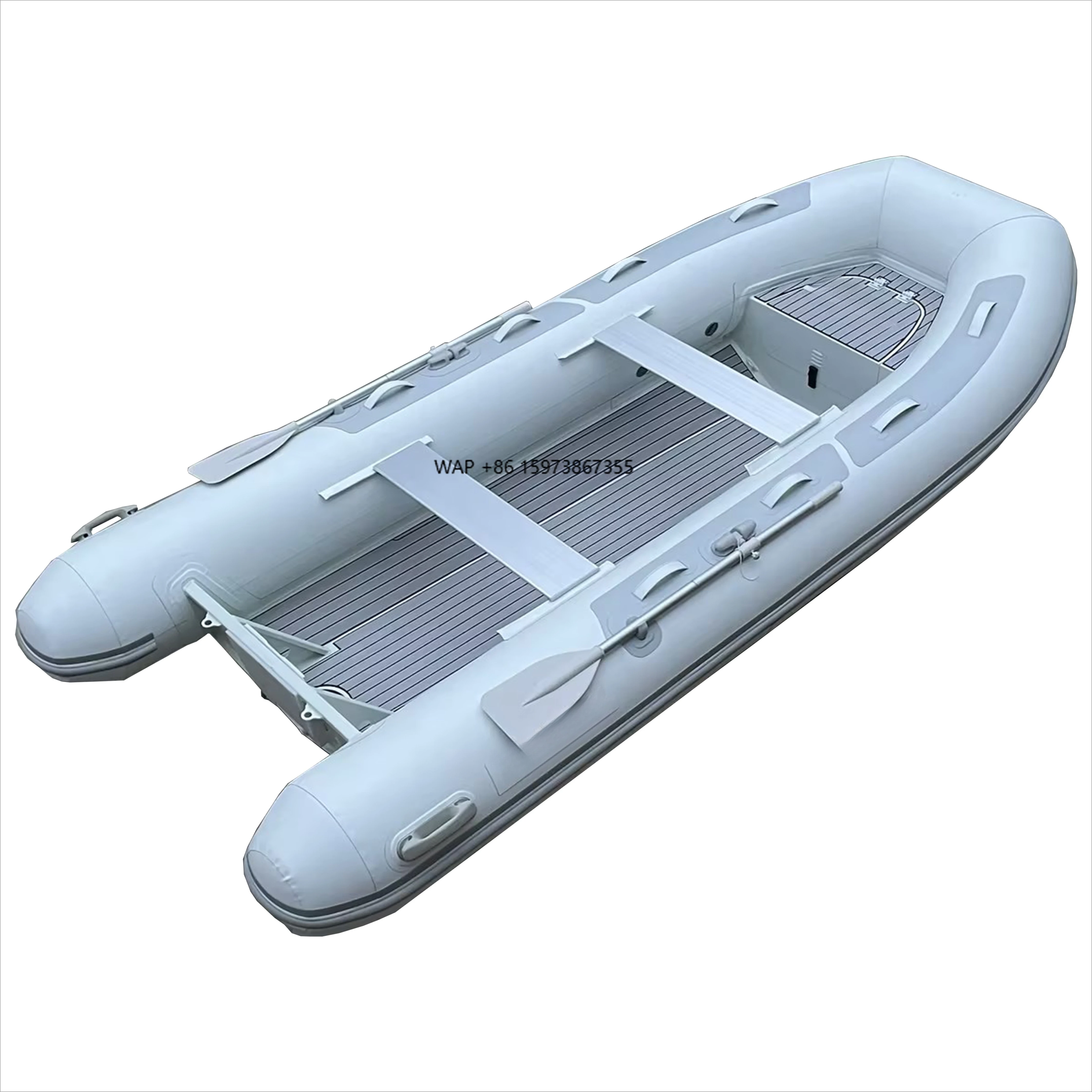 

Classic 13ft Aluminum Hypalon PVC Inflatable RIB Boat for Sale With 6capacity