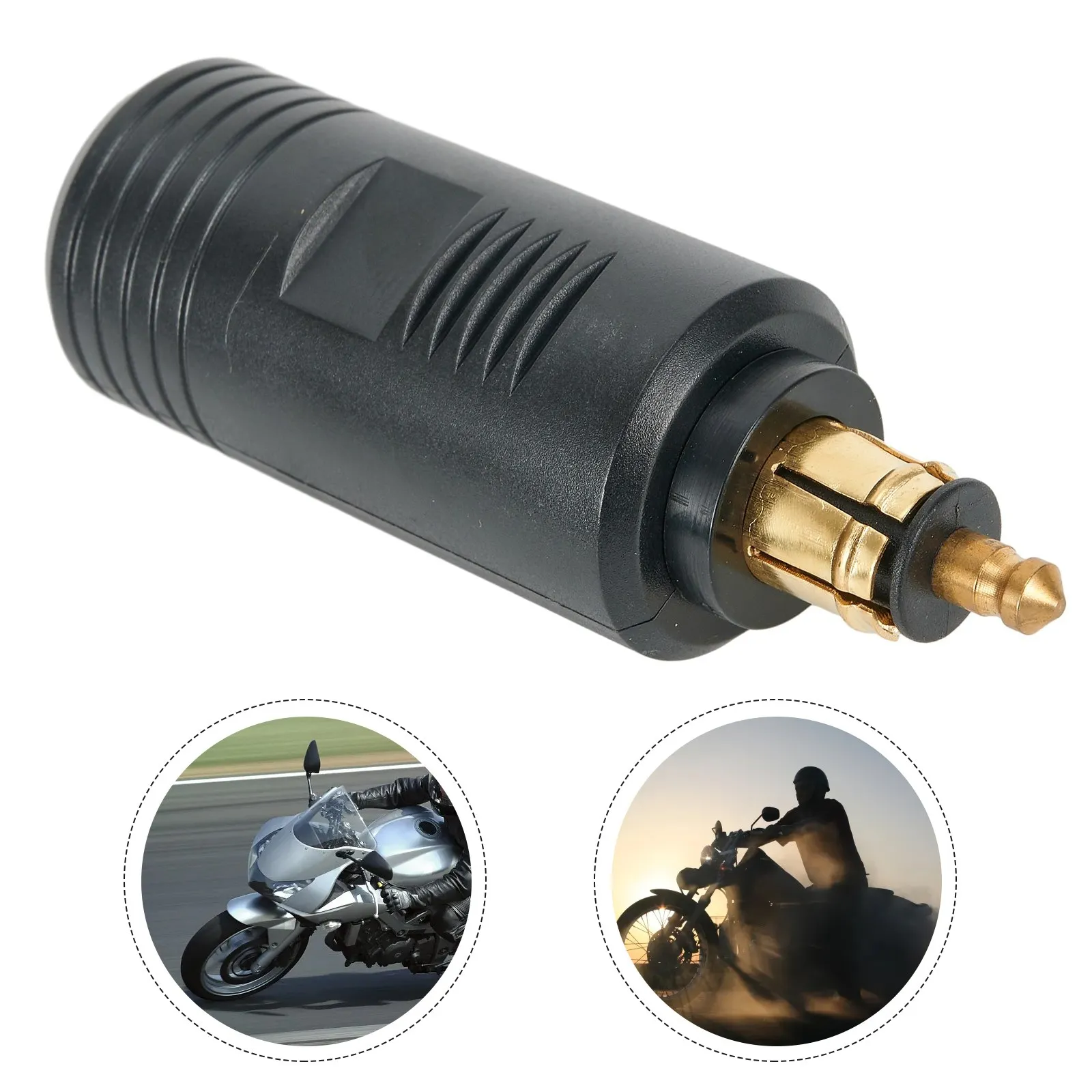 

Car Audio GPS Adapter 2.48x1.06in 63 X 27mm ABS/copper Black Compact Size Converter For Motorcycle Lightweight