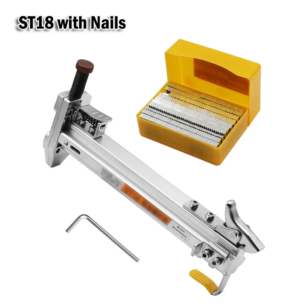 Manual Steel Nailer ST18 Semi Automatic Cement Nail Wire Slot Nailing Device Nailing Machine Woodworking Tacker