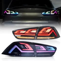 LED RGB Tail lights for Mitsubishi Lancer & EVO X 2008-2020with Start Up Animation Full LED with Sequential Turn Signal