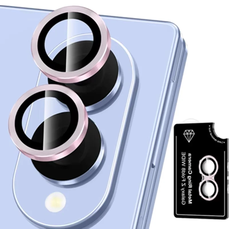Metall-Glas-Ring Kameralinsen-Schutz für Samsung Galaxy Z Flip 8 7 6 5 4 ZFlip Flip7 Flip8 Flip6 Gehärteter Glasfilm Capa Vollständige Abdeckung