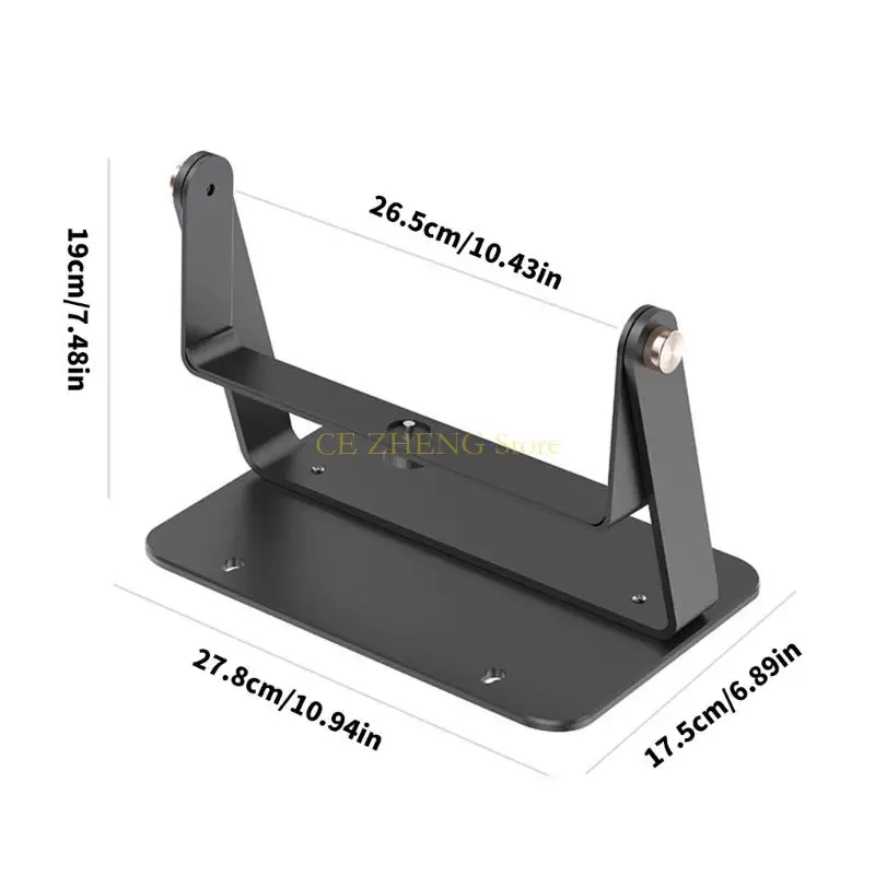 E56B Double Rod 360 스위블 프로젝터 마운트 금속 프로젝터 스탠드 홀더 벽 천장 설치 210 ° 기울기 조정