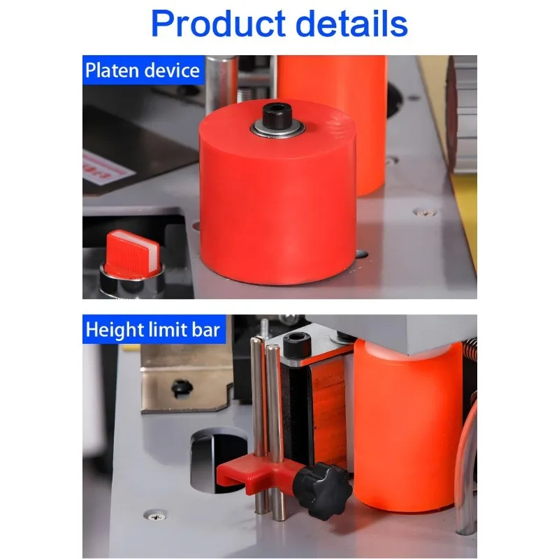 آلة ربط الحواف الصغيرة المحمولة آلة ختم حافة الميلامين البلاستيكية الصغيرة لألواح الأثاث النجارة