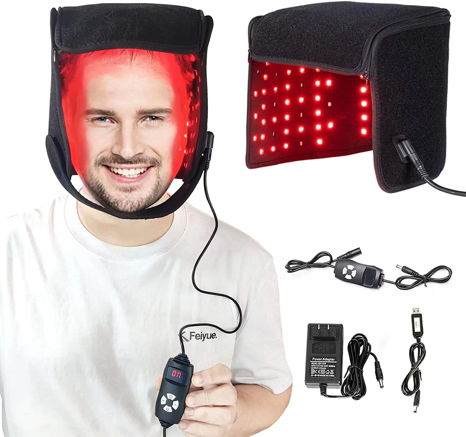 Red Light Hats for Hair Regrowth, Infrared light therapy Treatment for Thinning Hair Comb,LED Hat prevent Hair Loss